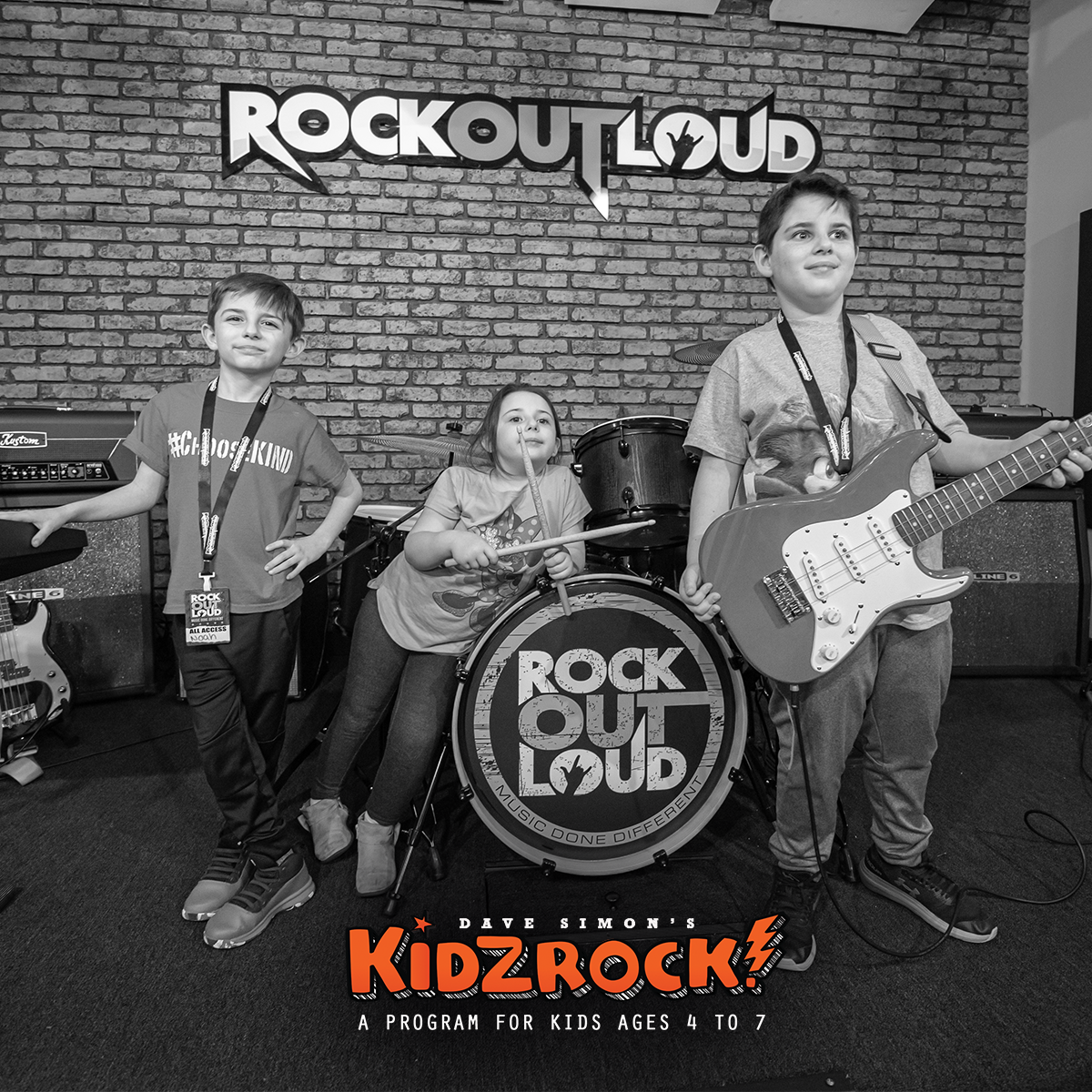 KidzRock Music Program: Music Lessons for kids 4-7 years old